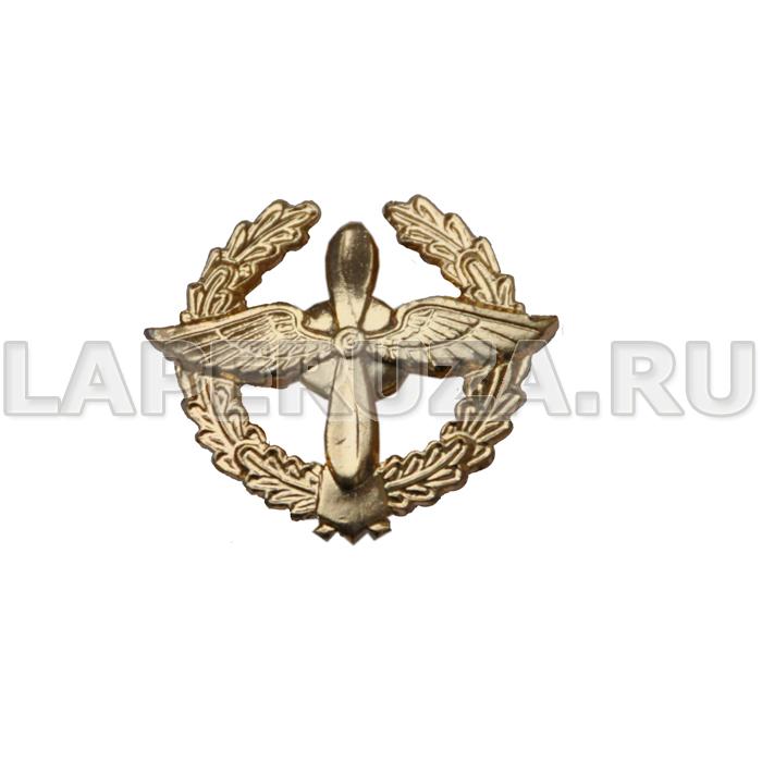 Эмблема петличная ВВС, старого образца, золотая, металл, 2 шт.