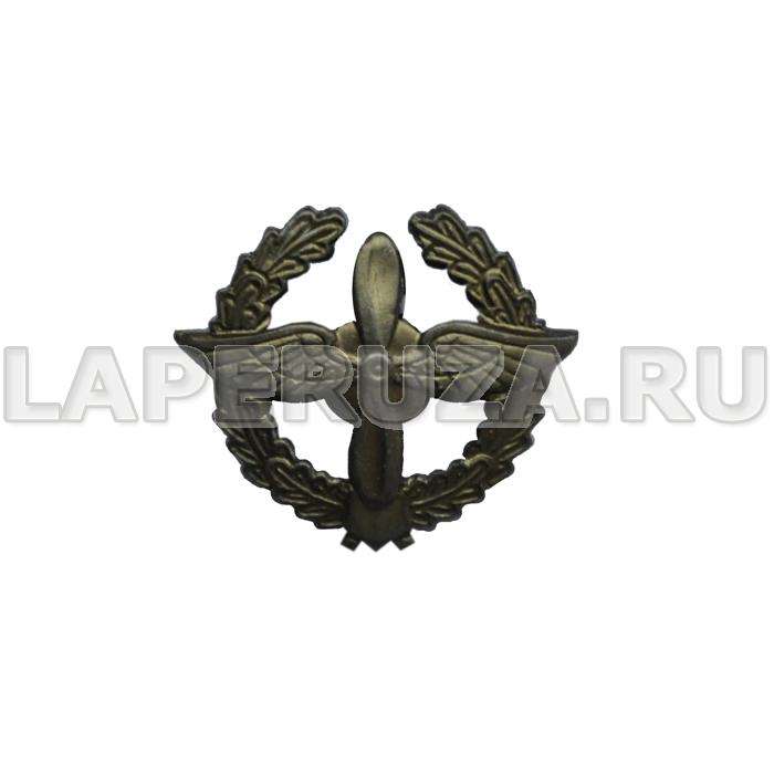 Эмблема петличная ВВС, старого образца, защитная, металл, 2 шт.