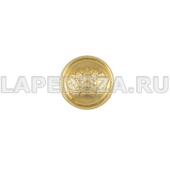 Пуговица  Государственная лесная охрана, золотая, 14 мм, металлическая