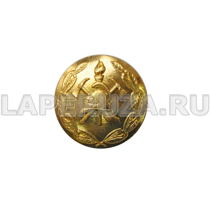 Пуговица ВДПО (с венком), золотая, 22мм, металлическая