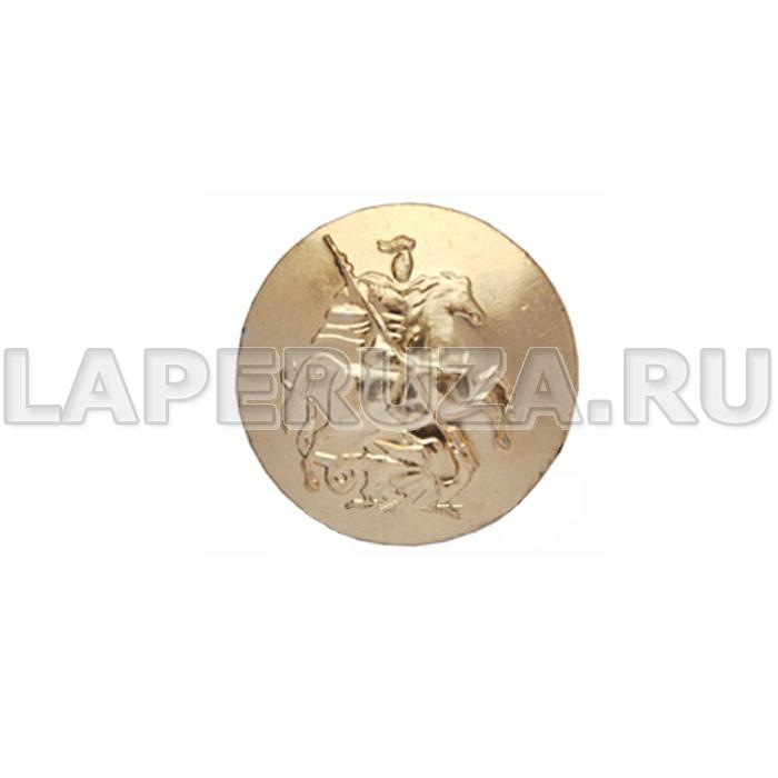 Пуговица Герб Москвы, 22мм, золотая, металлическая