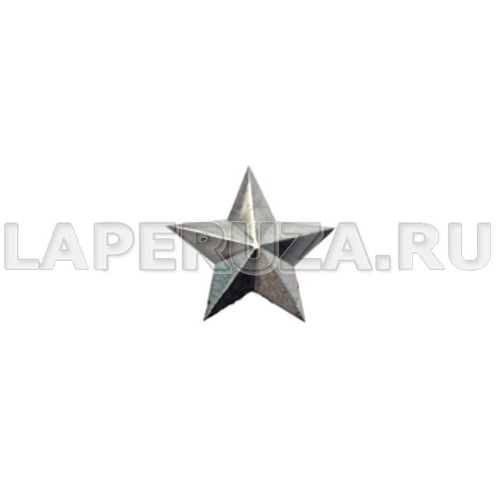 Звезда металлическая 16 мм серебряная (РЖД)