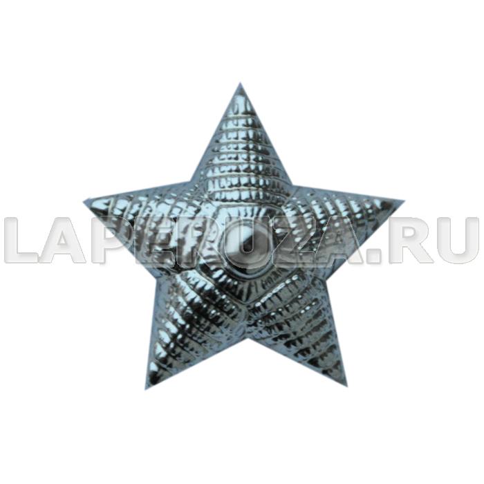 Звезда пластиковая 20 мм СА серебряная