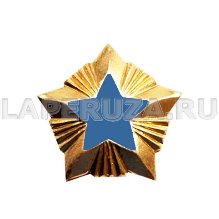 Звезда Ространснадзор, среднего состава, 20мм, золотая, металлическая